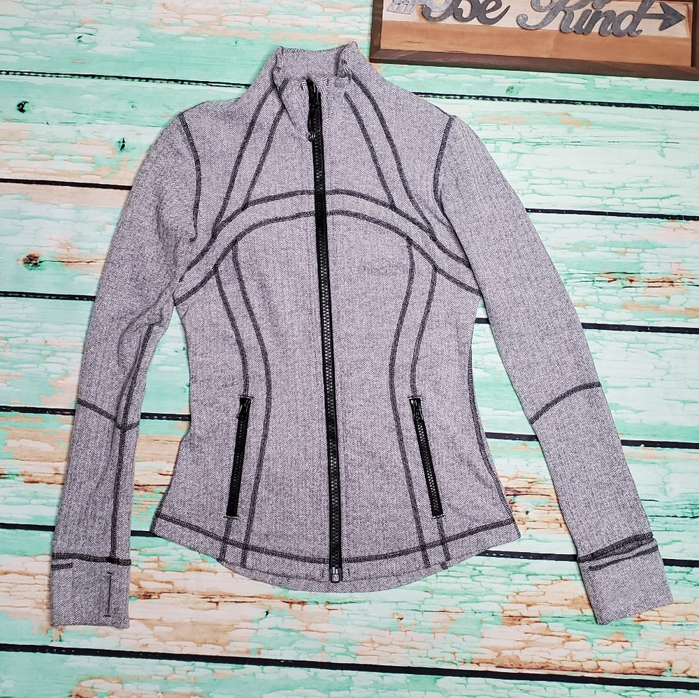 Lululemon Define Jacket Gray Herringbone